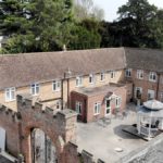 Aerial photograph of cassiobury court in Watford