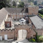 Aerial photograph of cassiobury court in Watford